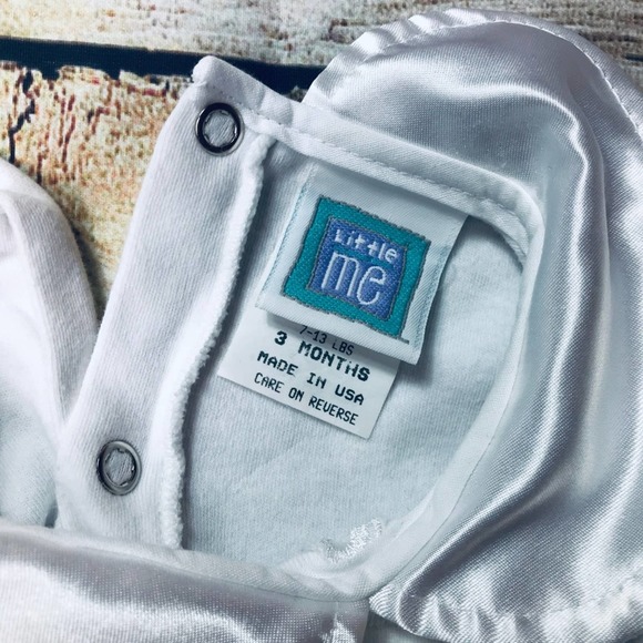 Vintage Little Me 3m Romper+Hat+Mittens - Picture 4 of 5